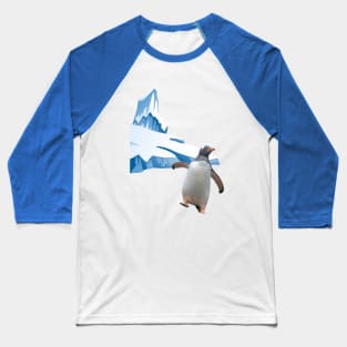 Run Penguin Run Baseball T-Shirt